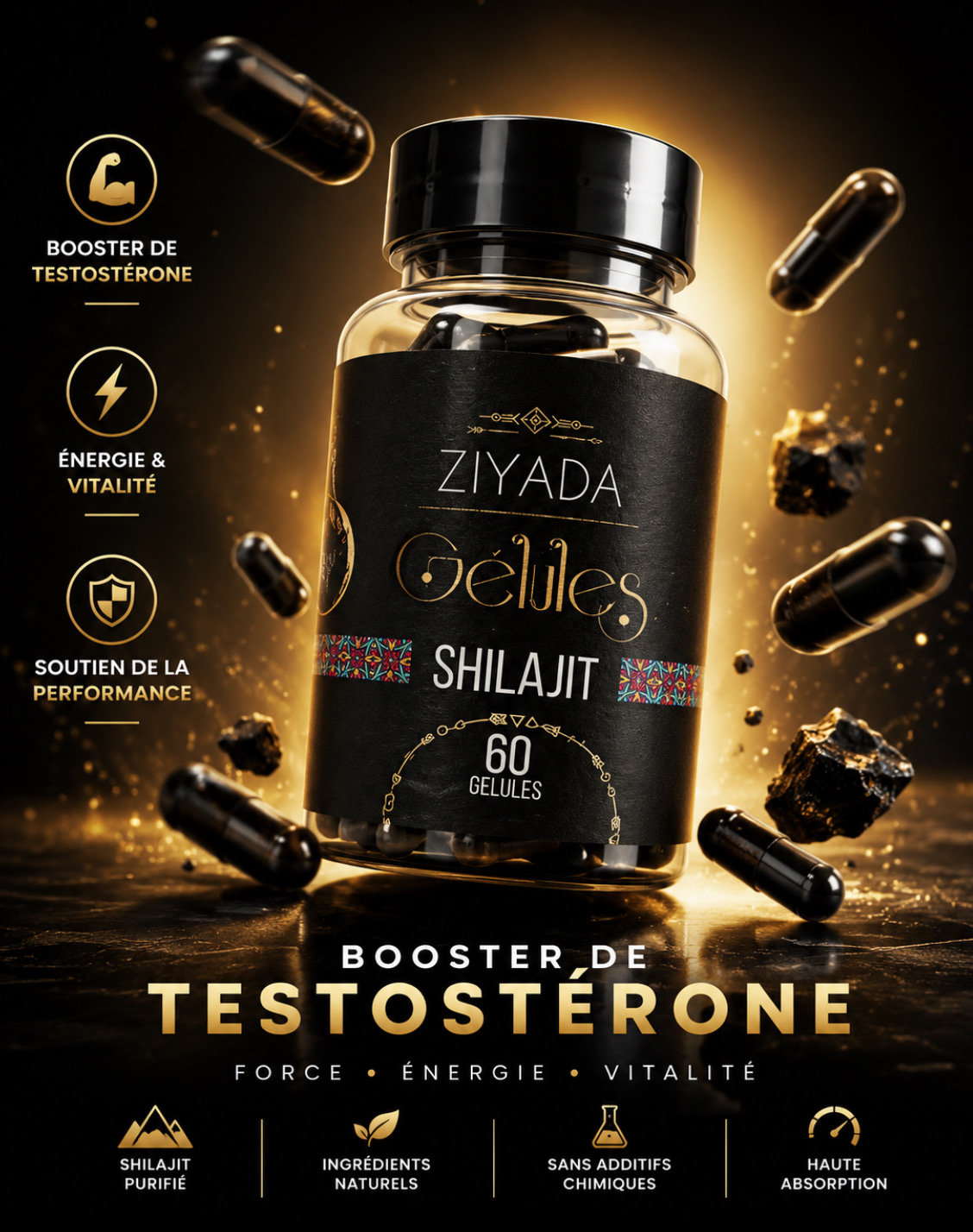 gélule   de shilajit