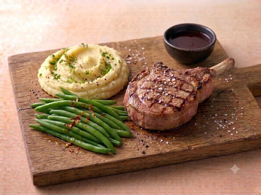 Assiette côte de veau