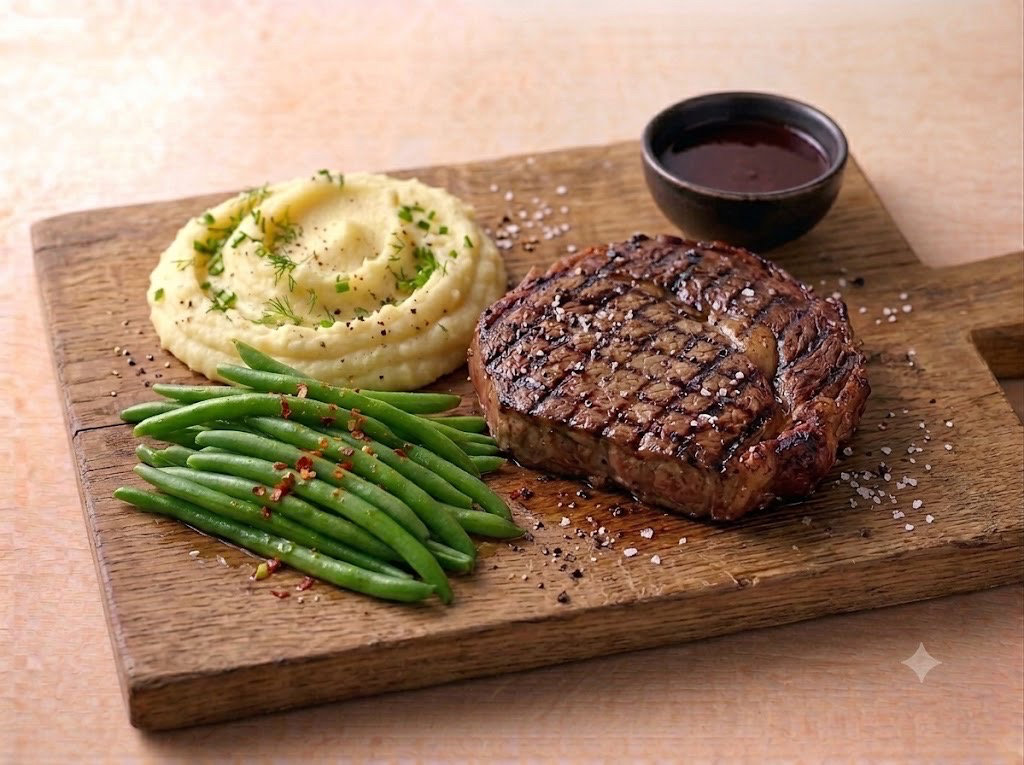 Assiette entrecôte de bœuf